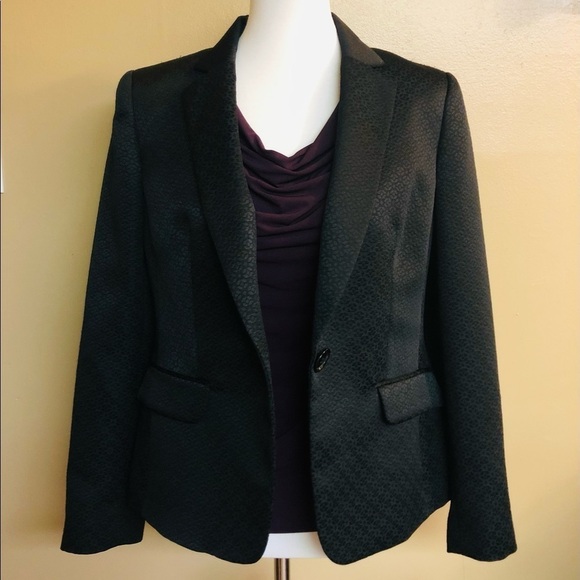 Black Patterned Blazer by Evan Picone NWT - Picture 6 of 11